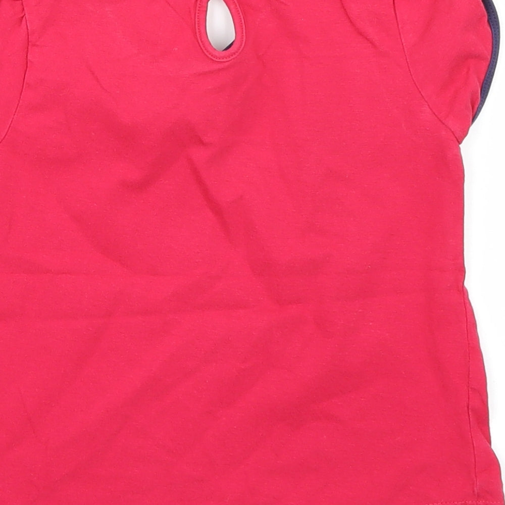 Matalan Girls Pink Basic T-Shirt Size 3-4 Years