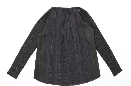 One September Womens Grey Knit Pullover Jumper Size M