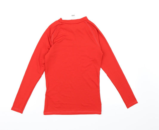 decatha Boys Red Basic T-Shirt Size 12 Years