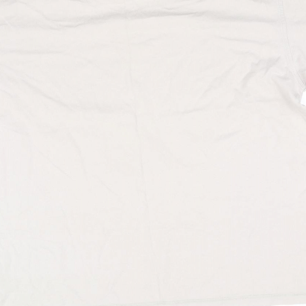 Brand and care label for RJR.John Rocha women’s beige basic t-shirt, size XL