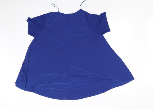 styled by Womens Blue Basic T-Shirt Size M