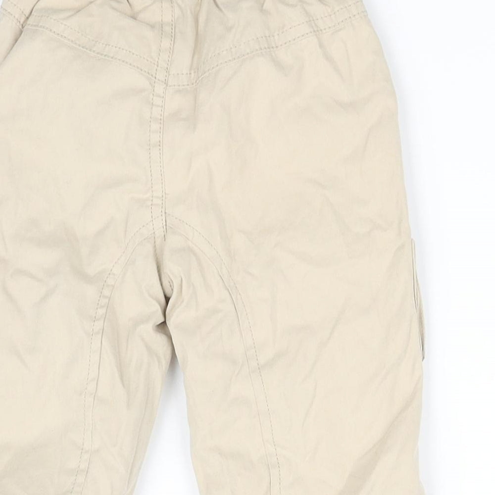 mamas & papas Beige Track Pants Trousers Size 3-6 Months