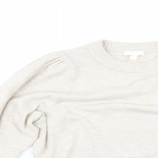 H&M Womens Beige Pullover Jumper Size M