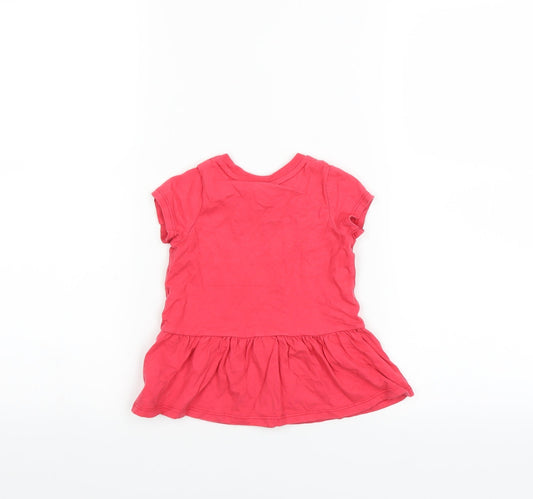 George Girls Pink Basic T-Shirt Size 12-18 Months - MINNIE MOUSE