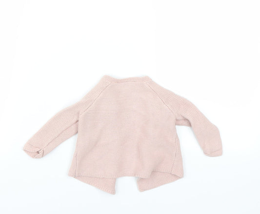 George Girls Pink Cardigan Jumper Size 0-3 Months