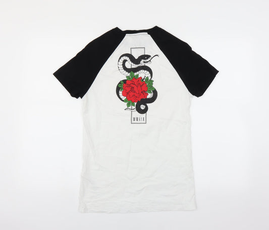 ASOS Womens White Basic T-Shirt Size 2XS