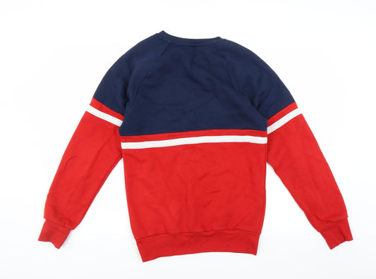 Divided by H&M Mens Red Pullover Sweatshirt Size XS