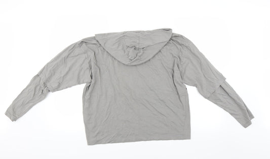ASOS Mens Grey Pullover Hoodie Size XS - 2XS