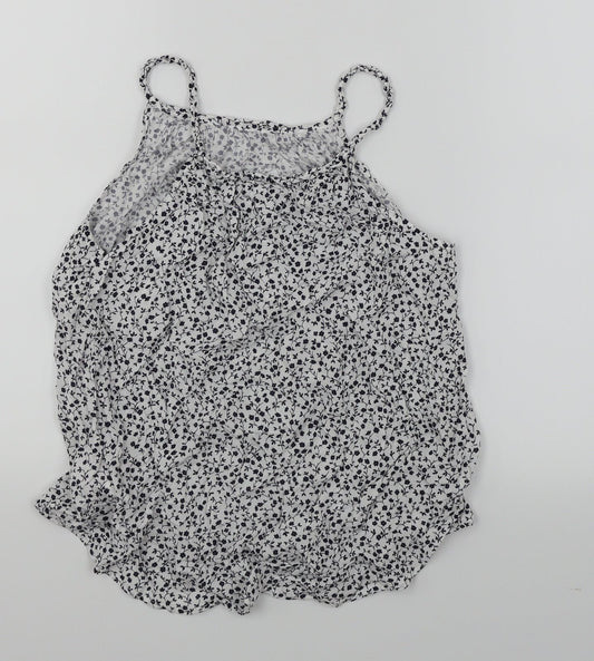 Gap Womens White Floral Camisole T-Shirt Size XS