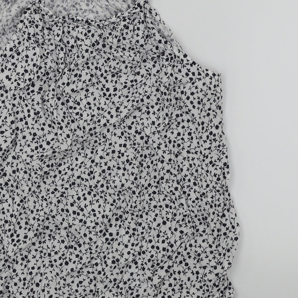 Gap Womens White Floral Camisole T-Shirt Size XS