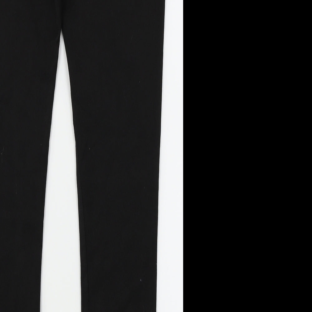 Brand and care label for Eager women’s black dress pants trousers, size UK 8, 26-inch leg