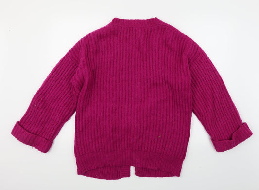 Vertbaudet Womens Pink Cardigan Jumper Size 12