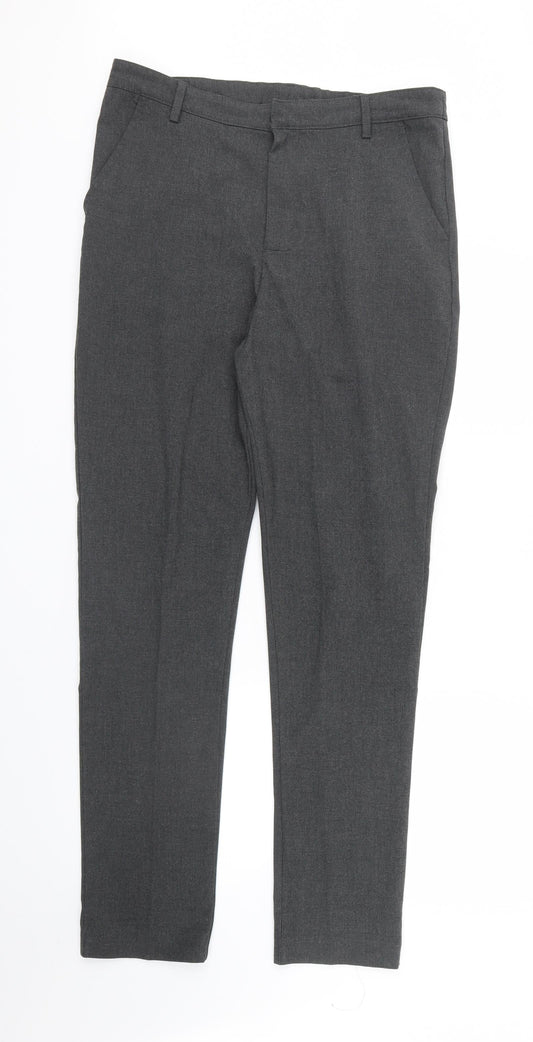 Additional front view of Debenhams boys’ grey capri trousers, size 16, years