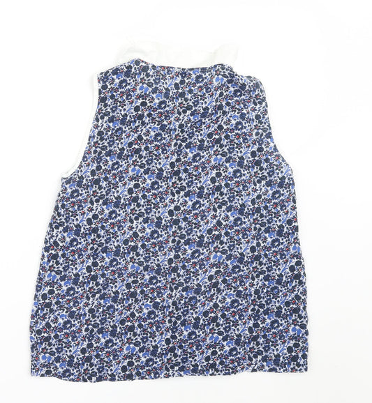 Jack Wills Womens Blue Floral Basic Blouse Size 8