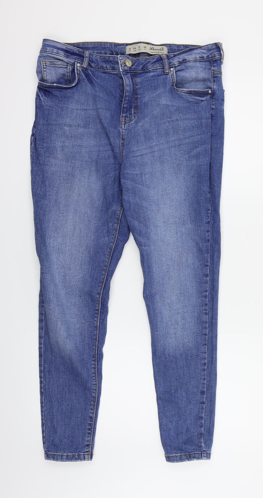 Denim & Co. Mens Blue Skinny Jeans Size 16 L32 in