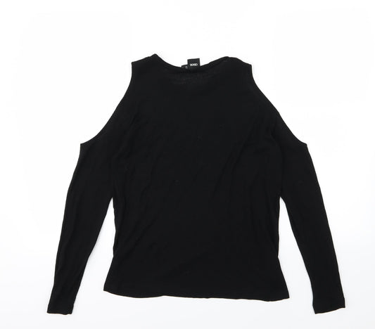 ASOS Womens Black Knit Pullover Jumper Size 8