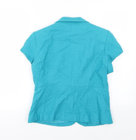 M&Co Womens Blue Jacket Size 14
