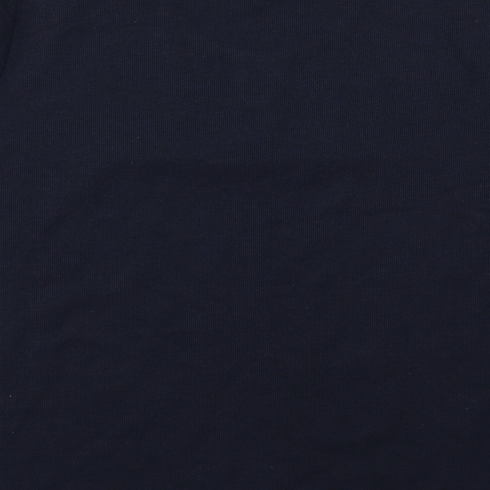EWM Womens Blue Knit Basic T-Shirt Size M
