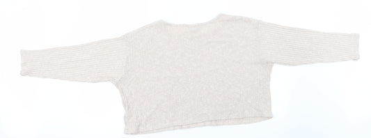 Topshop Womens Beige Basic T-Shirt Size 12