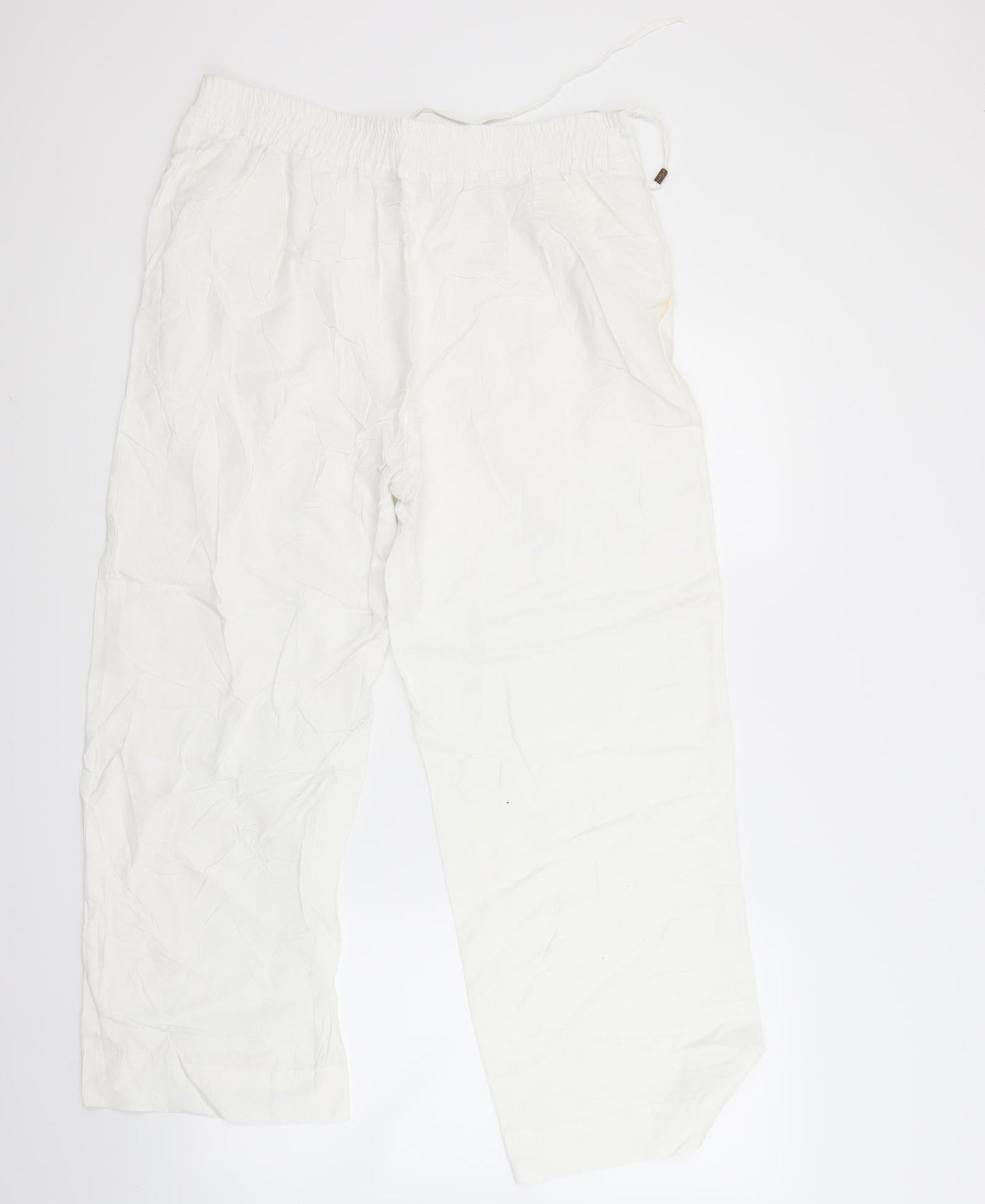 Anthology Womens White Trousers Size 14 L23 in