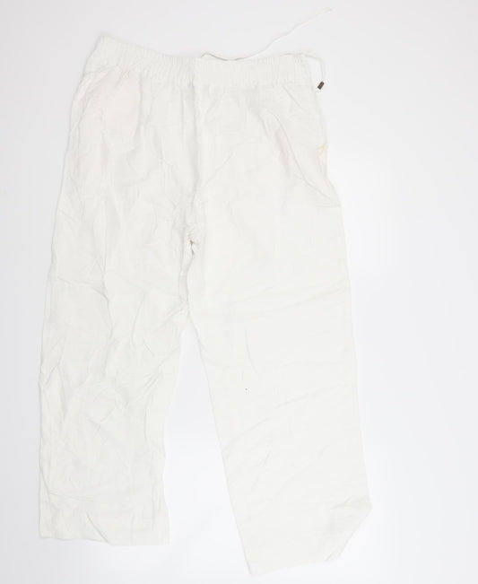 Anthology Womens White   Trousers  Size 14 L23 in