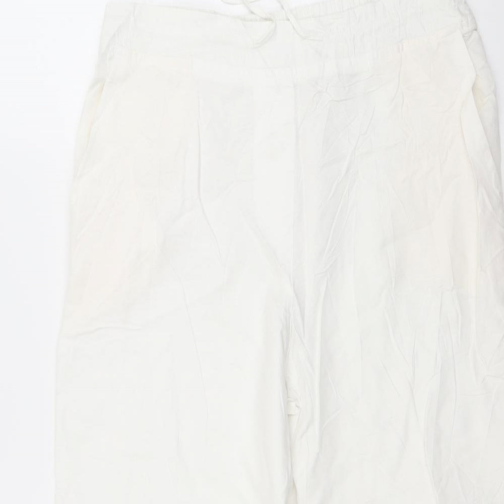 Anthology Womens White Trousers Size 14 L23 in