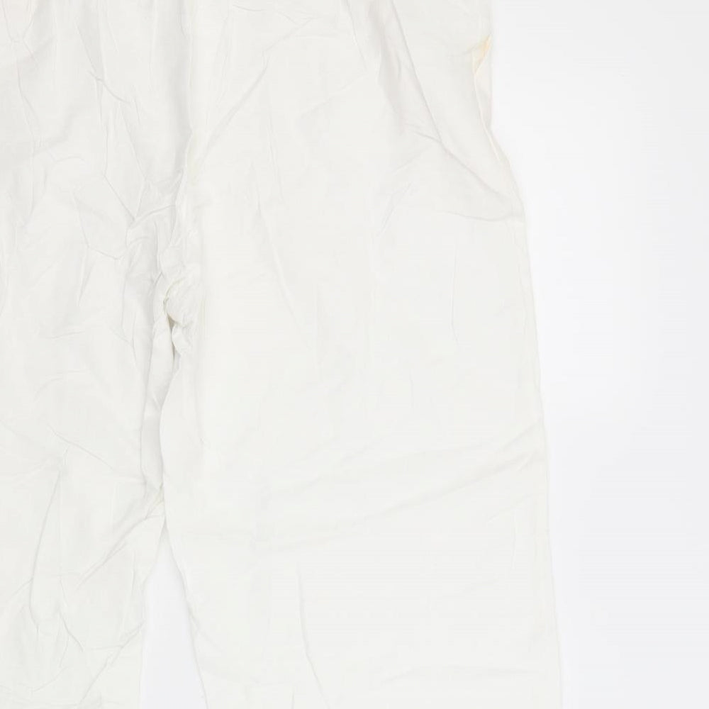 Anthology Womens White Trousers Size 14 L23 in
