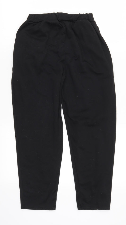 Preworn Womens Black Sweatpants Trousers Size S L22 in