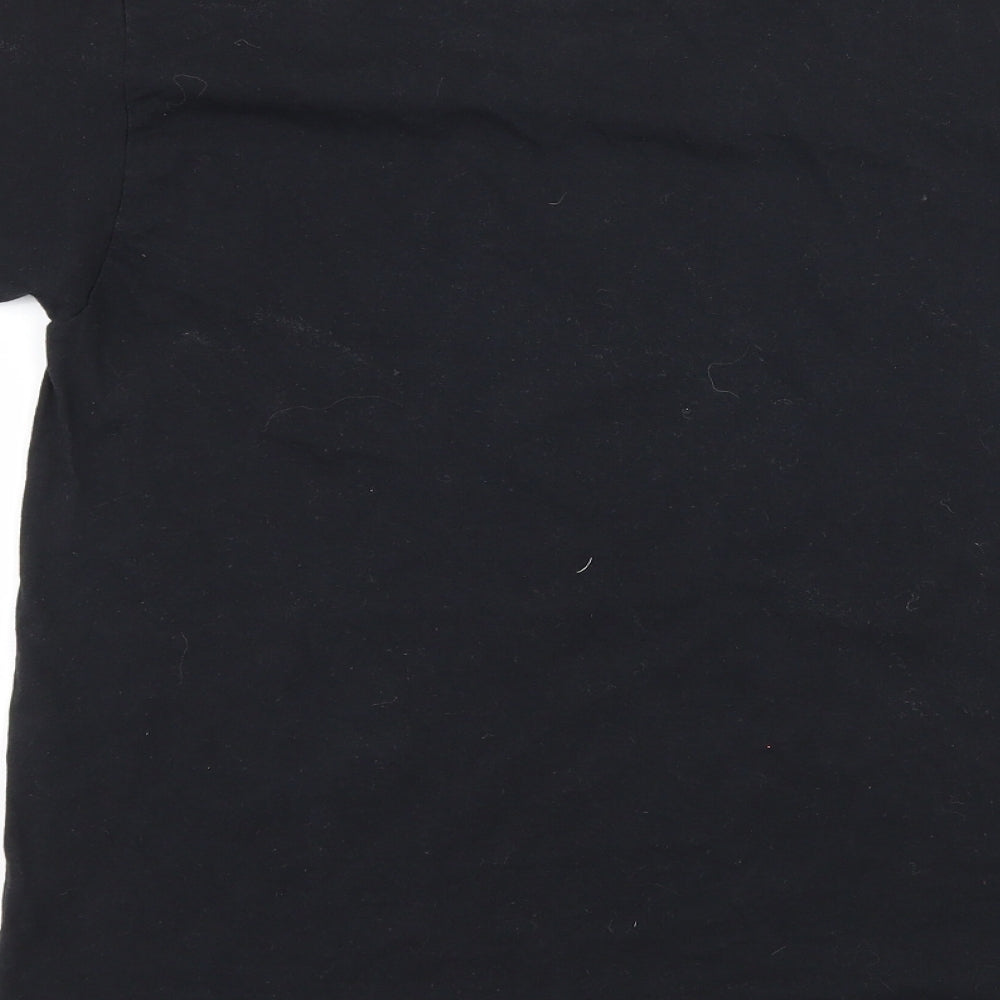 Primark Boys Black Jersey Basic T-Shirt Size L