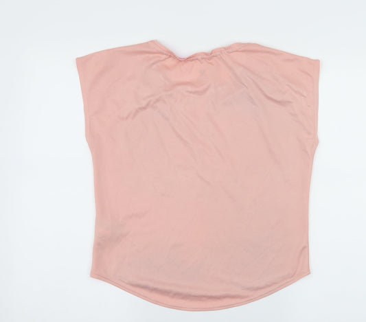 H&M Girls Pink Jersey Pullover T-Shirt Size 10 Years - Get Ready