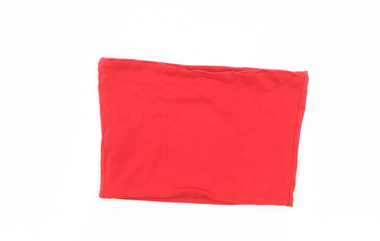 Topshop Womens Red Jersey Basic Tank Size 6