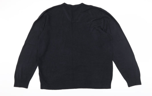 Blue Harbour Mens Blue Knit Pullover Jumper Size 2XL
