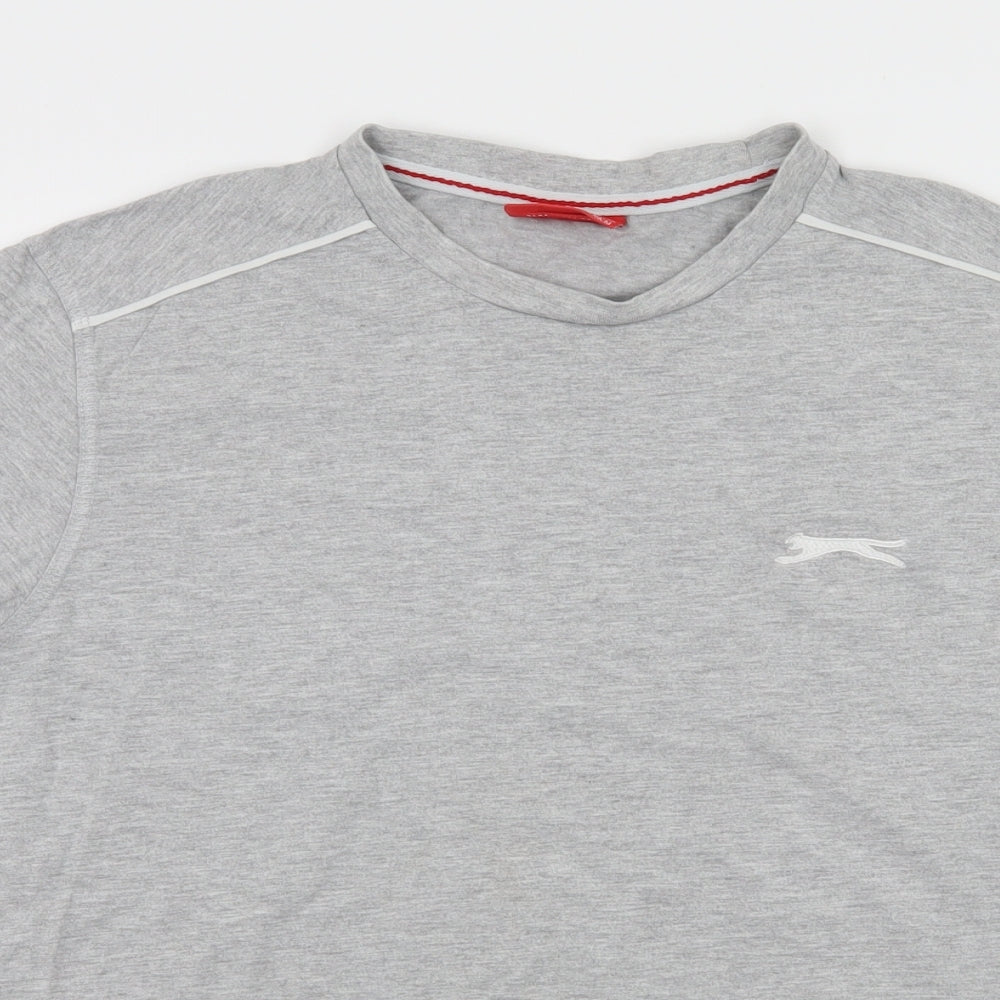 Slazenger Mens Grey Jersey T-Shirt Size XS