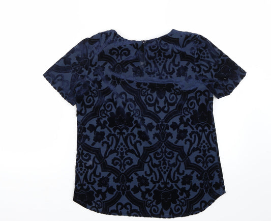 Dorothy Perkins Womens Blue Basic T-Shirt Size 10