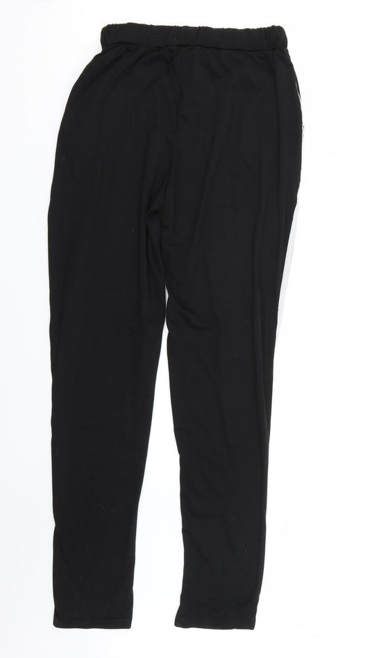 Preworn Womens Black Sweatpants Trousers Size L L30 in