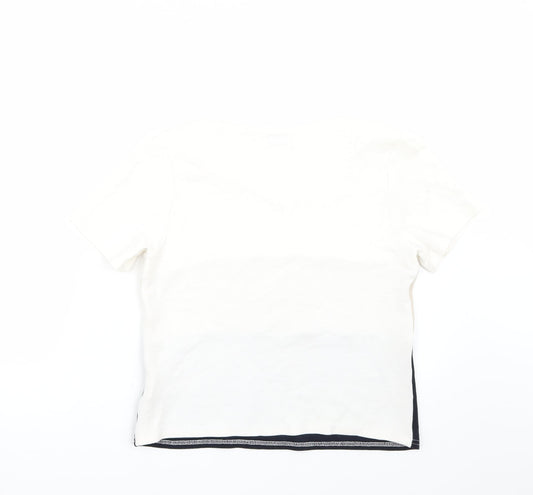 Citrus Womens Beige Basic T-Shirt Size 12