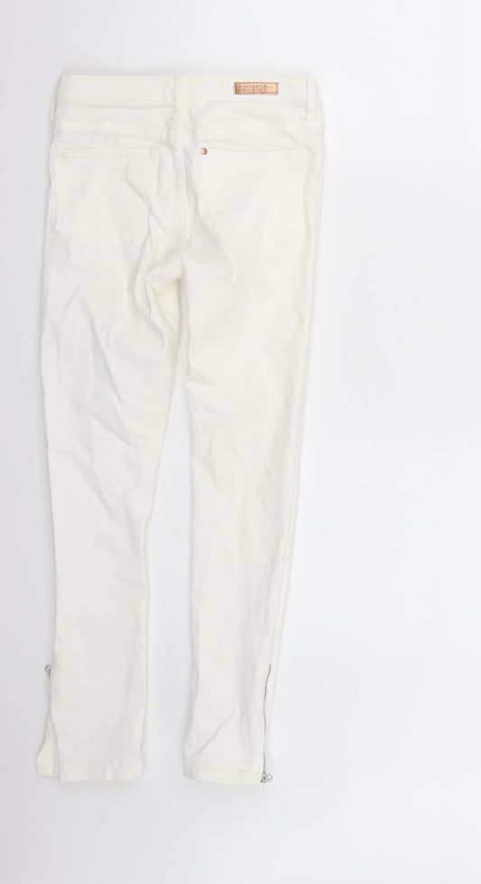 &denim Girls White Skinny Jeans Size 10-11 Years