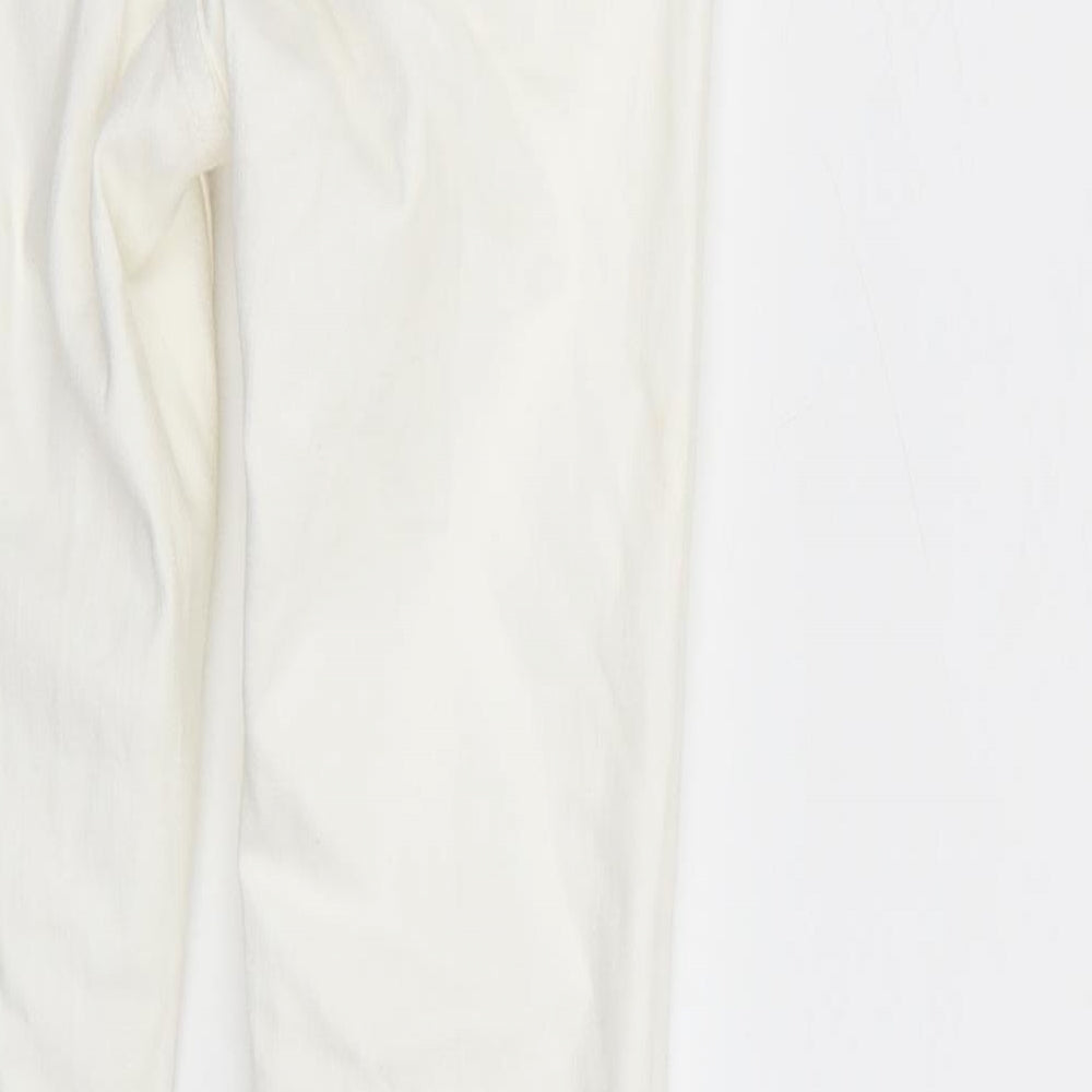 Brand and care label for &denim girls’ white skinny jeans, size 10-11, years