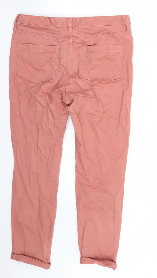 F&F Womens Pink Cropped Jeans Size 12 L25 in