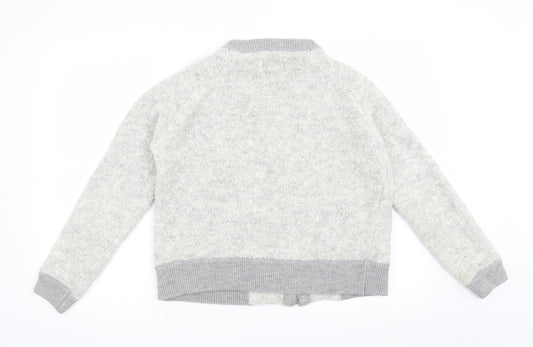 Papaya Womens Grey Cardigan Jumper Size L