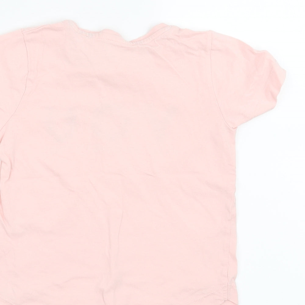Matalan Girls Pink Basic T-Shirt Size 6 Years - You mean the world to me