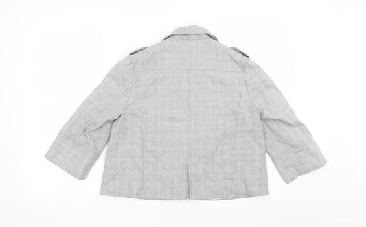 Preworn Womens Grey Jacket Blazer Size 12