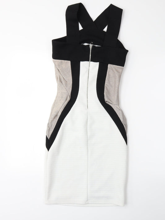 River Island Womens White Bodycon Size 10
