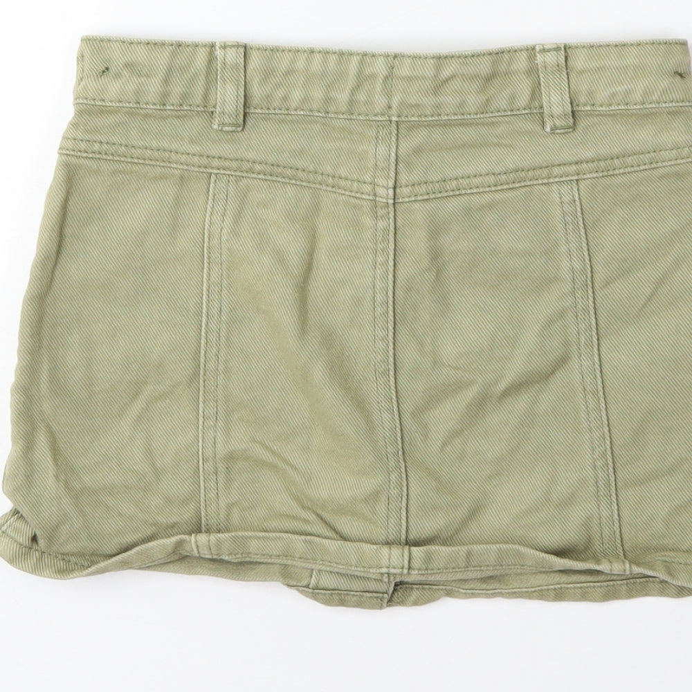 George Girls Green Denim Mini Skirt Size 6-7 Years