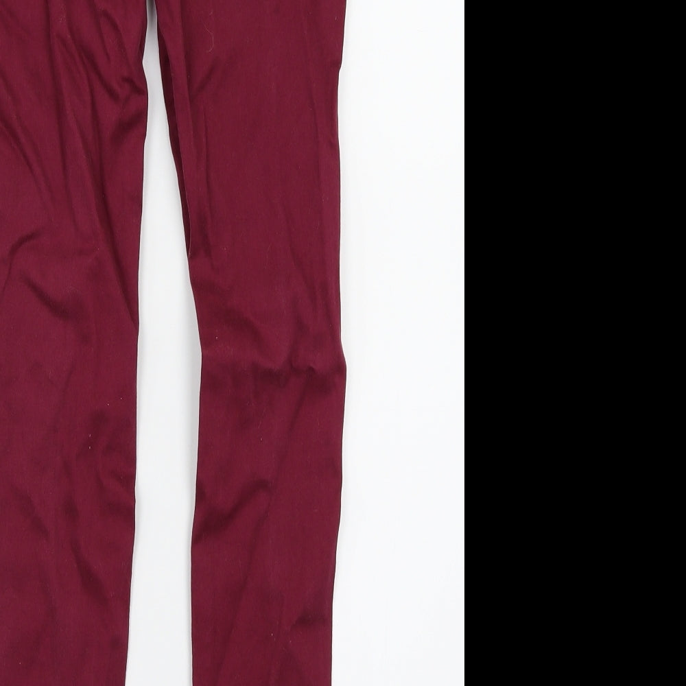 Denim & Co. Girls Purple Denim Skinny Jeans Size 11-12 Years - Distressed