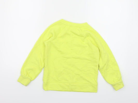 Preworn Girls Yellow Pullover Sweatshirt Size S