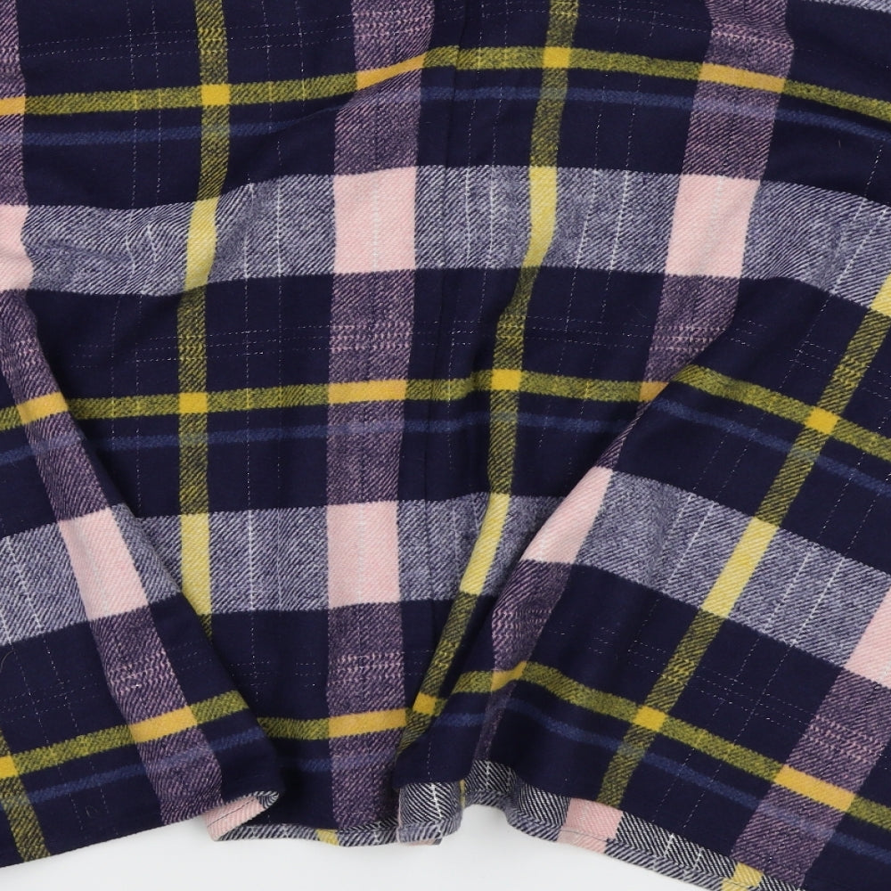 Morrison's Womens Blue Plaid Jacket Size 12