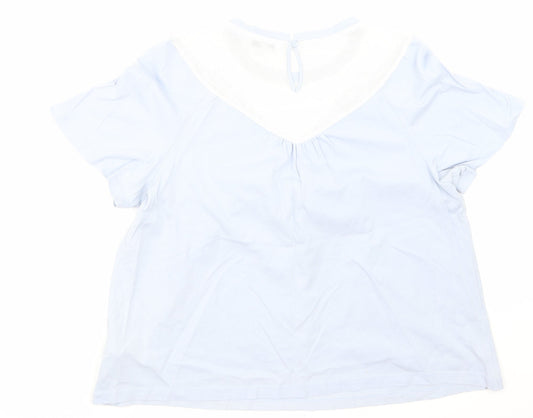 NEXT Womens Blue Basic T-Shirt Size 14