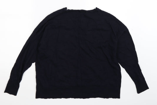 Marks and Spencer Womens Blue Knit Pullover Jumper Size 16