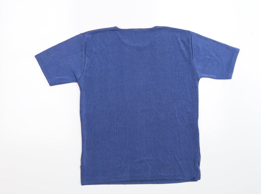 Preworn Womens Blue Basic T-Shirt Size M